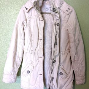 MIDLENGTH WHITE/CREAM AEROPOSTALE COAT